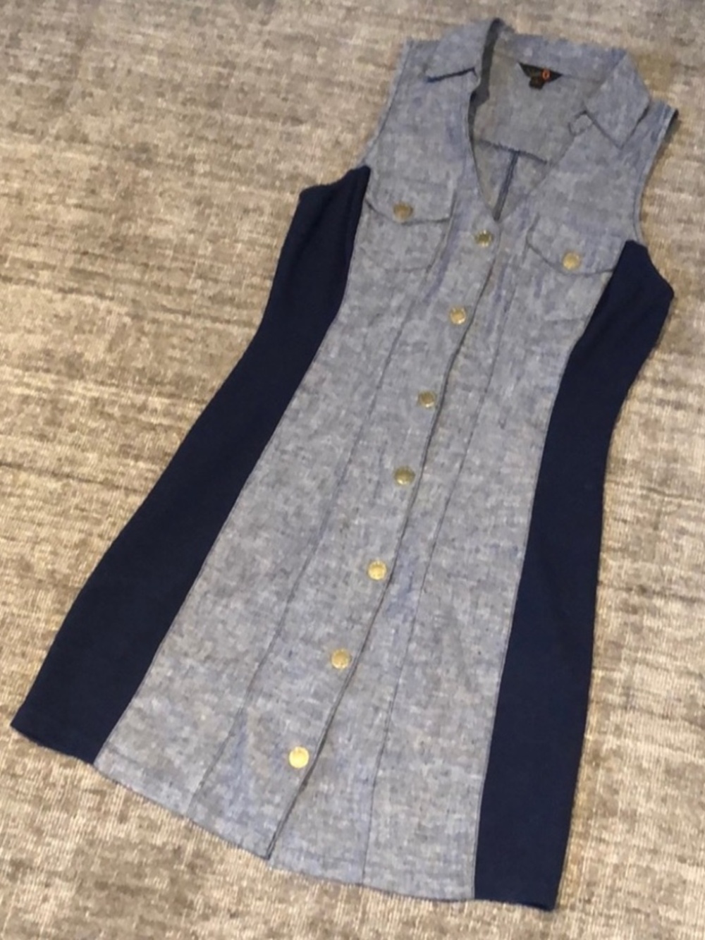 G by Guess Button Up Denim Dress